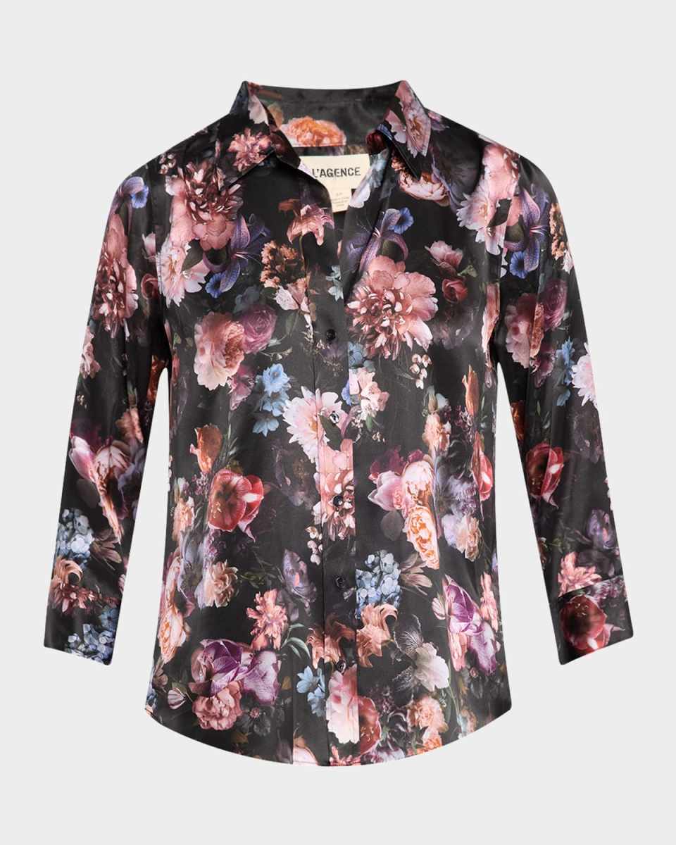Dani Floral Silk Blouse